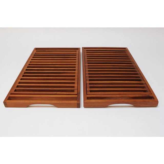 Pair of Mid-Century Modern Teak Breadboards/Serving Trays by Selandia Designs For Sale - Image 13 of 13