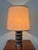 "Space Age" lamp with a chromed steel base and a canvas shade. Dating back to the 1970s. The harmonious design fits...
