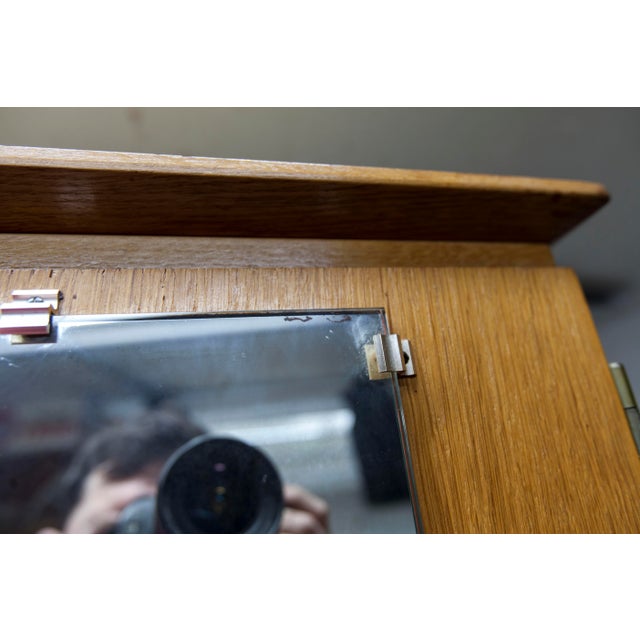 Brown French Wardrobe with Compass Legs, 1960s For Sale - Image 8 of 18