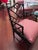Thomas Chippendale 1980s Pair of Faux Bamboo Chippendale Armchairs With Pink Upholstered Seats For Sale - Image 4 of 4