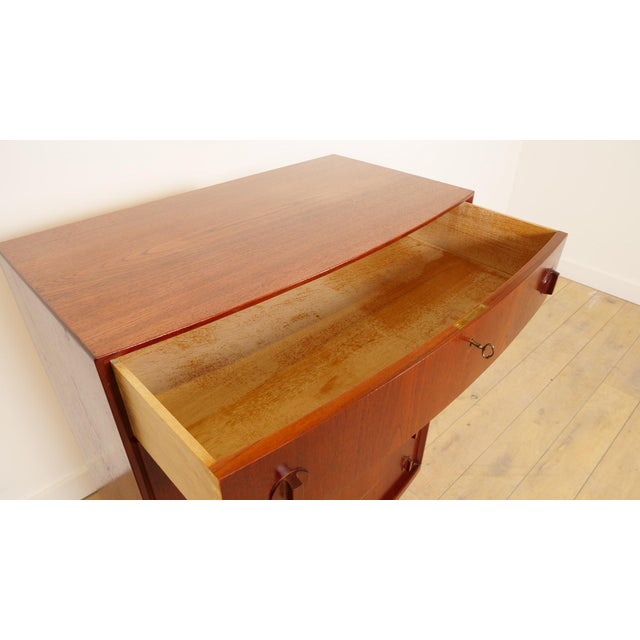 Brown Vintage Chest of Drawers in Teak from Henning Kjaernulf, 1950s For Sale - Image 8 of 10