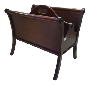 Vintage Mahogany Magazine Holder