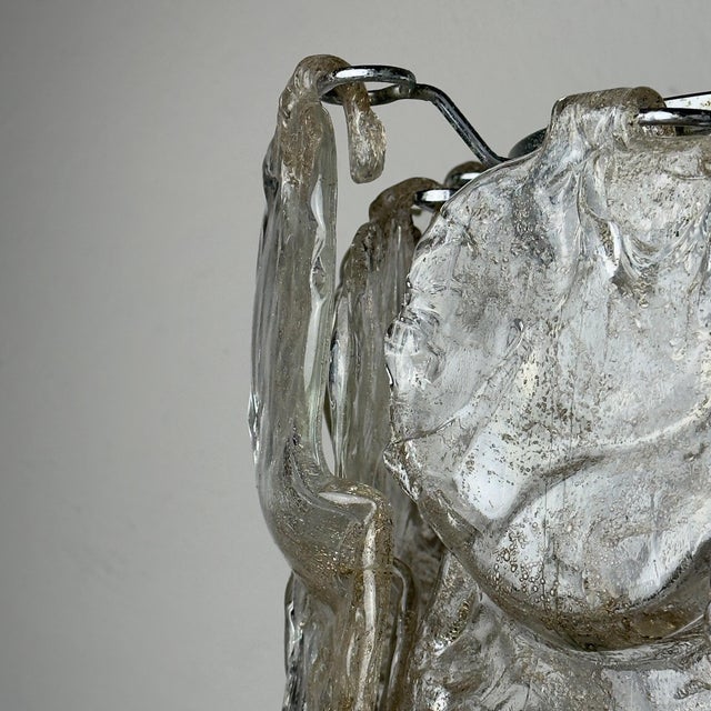 Vintage Murano Glass Chandelier from Mazzega, Italy 1970s For Sale - Image 16 of 18