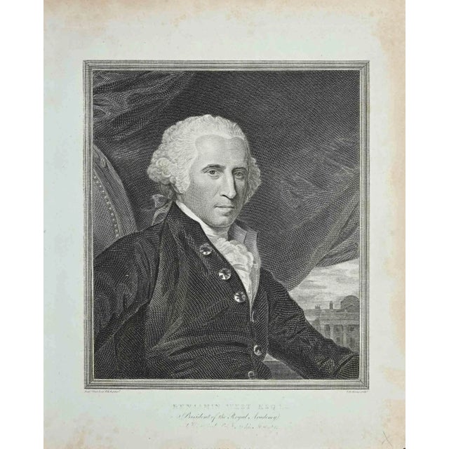 Portrait of Benjamin West is an original artwork realized by Thomas Holloway (1748 - 1827). Original Etching from J.C....