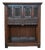 18th Century French Colonial Oak Cabinet with Gothic Elements For Sale