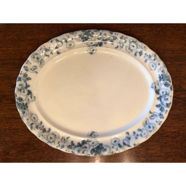 1900 - 1909 Blue and White Platter (Antique 1920's) For Sale - Image 5 of 5