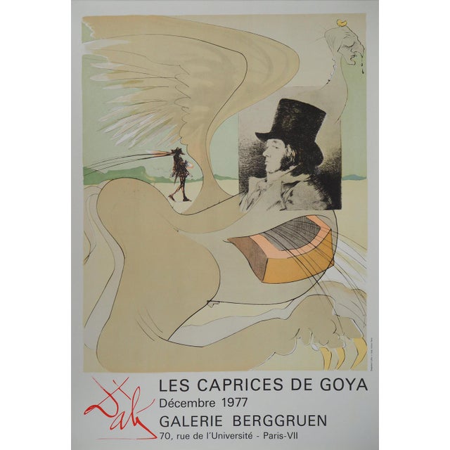 Salvador Dali, The Caprices of Goya, 1977, Lithographic Poster For Sale - Image 8 of 8