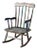Vintage Distressed Blue Childrens Rocking Chair | Chairish