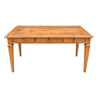 Louis XVI Style Oak and Veneer Desk, 1950s For Sale