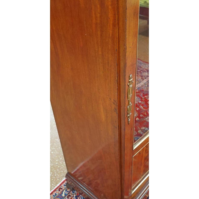 Late 19th Century Mahogany French Empire Two Door Cabinet For Sale - Image 4 of 11