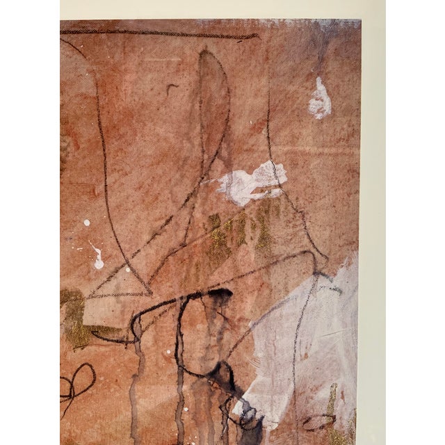 Pink Vintage Marta Wiley Renaissance Sepia 1 Hand Embellished Lithograph / Signed #132/195 For Sale - Image 8 of 15