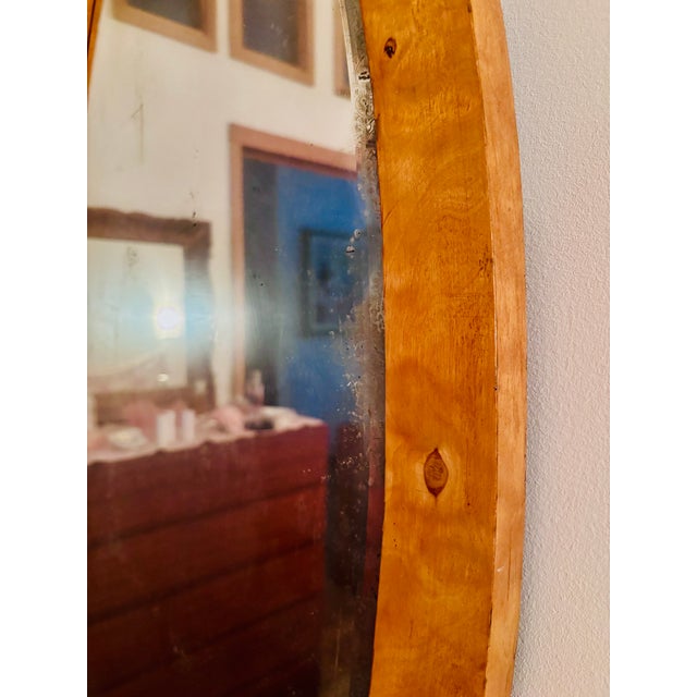 Biedemeier Oval Mirror For Sale - Image 4 of 5