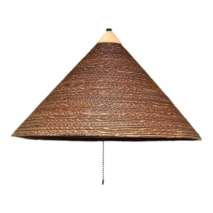 Mid-Century Modern Corrugated Cardboard Pendant Hanging Light