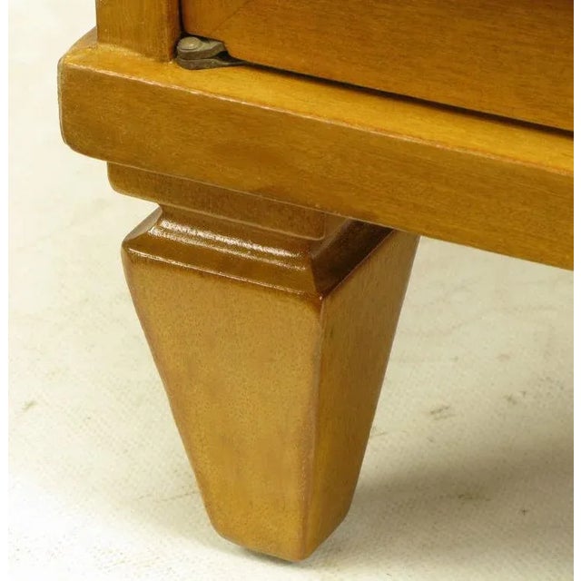 Brown Grosfeld House Bleached Walnut & Mahogany Empire Night Stand For Sale - Image 8 of 11