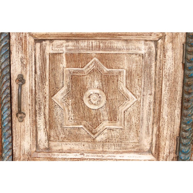 Rustic Reclaimed Door Nightstand Cabinet For Sale In Los Angeles - Image 6 of 9