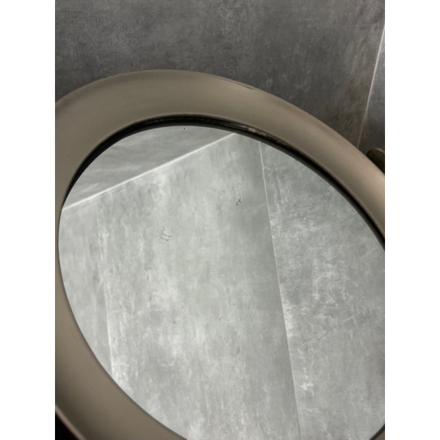 Table Mirror in Steel and Marble, 1970s For Sale - Image 4 of 6
