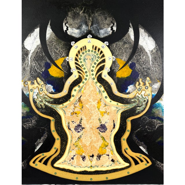 "Marginal Madonna" Abstract Relief With Rorschach Patterns Sculpture by Mickey "Kano" Kane For Sale - Image 4 of 8