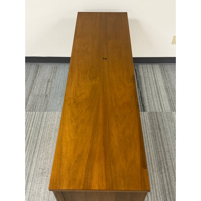 Mid-Century Modern 9-Drawer Walnut Dresser For Sale - Image 11 of 11