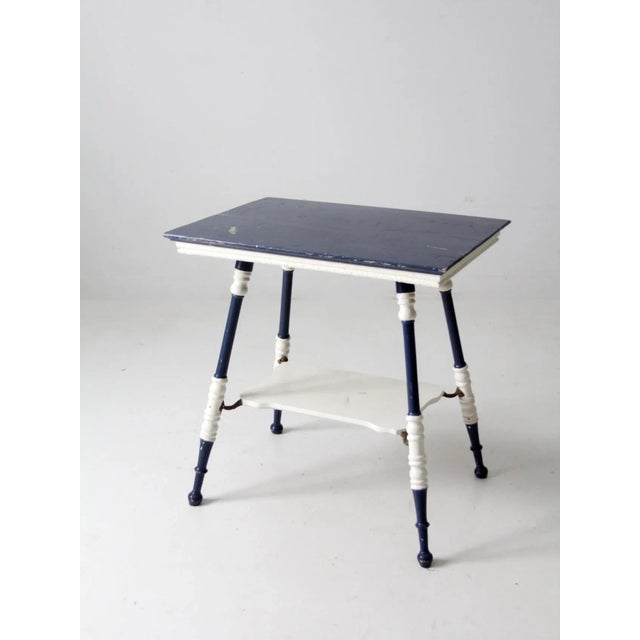 Antique Turned Leg Side Table For Sale - Image 12 of 13