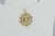Metal 14k Gold Pattern Pendant With Multicolor Gemstones For Sale - Image 7 of 10