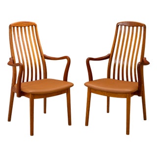 Dining Chairs by Preben Schou Andersen for Schou Andersen Møbelfabrik, Denmark, 1970s, Set of 2 For Sale