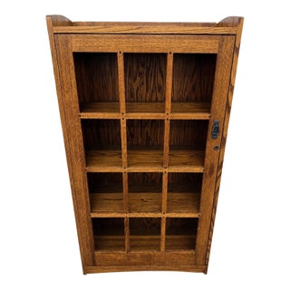 Vintage Stickley Style Mission Oak Bookcase For Sale