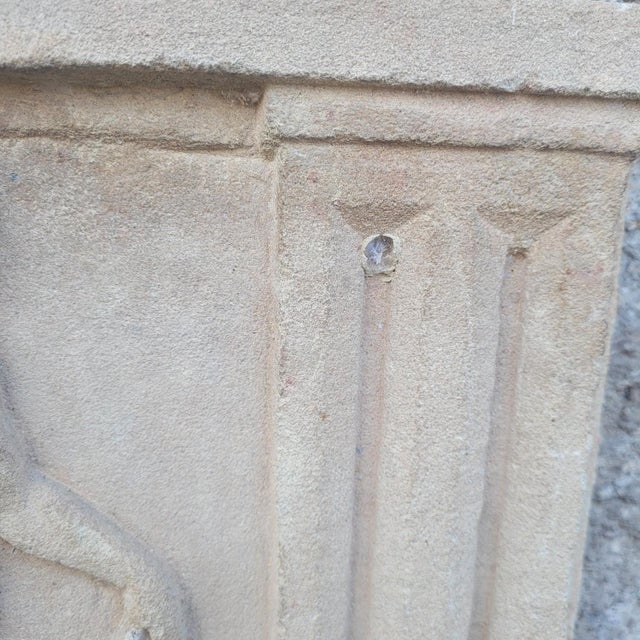 Stone Antique Bas-Relief in Sculpted Stone, 1800s For Sale - Image 7 of 15