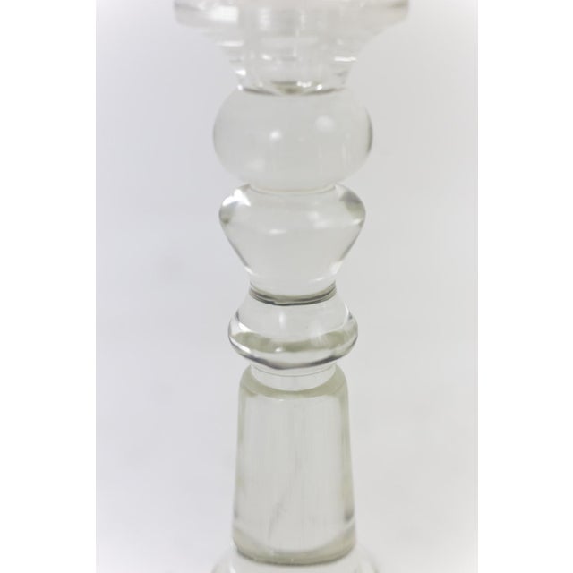 Antique Louis-Philippe Candleholders in Crystal, Set of 2 For Sale - Image 5 of 7