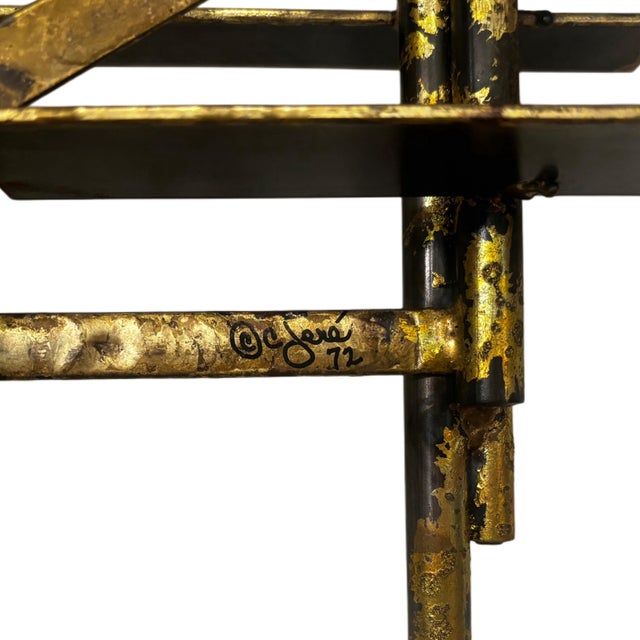 Mid-Century Modern Curtis Jere Harbor Brass Wall Sculpture For Sale - Image 3 of 6