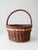 Brown Vintage Wicker Gathering Basket For Sale - Image 8 of 13