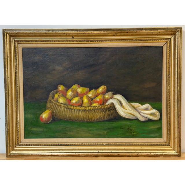 Walt Kuhn (1877–1949) Still Life with Pears in Basket, 1947 For Sale - Image 15 of 15