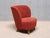 Wood Easy Chairs in Red Fabric and Birch from Carl-Johan Boman, Finland, 1940s, Set of 2 For Sale - Image 7 of 17