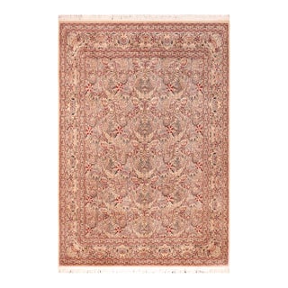 Elegant Nagi Pak-Persian Caren Beige/Red Wool Rug - 8'2'' X 10'6'' For Sale