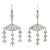 Mid 20th Century 2.25ct Diamond Dangle Earrings Vintage Platinum 14k Gold Foliate Drops - 2 Pieces For Sale