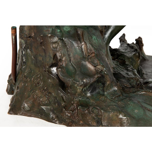 American Bronze Sculpture Fountain “Undine” (1914) by Edward Berge For Sale - Image 17 of 18