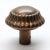 Traditional Single Antique Radial Bronze Passage Door Knob For Sale - Image 3 of 4