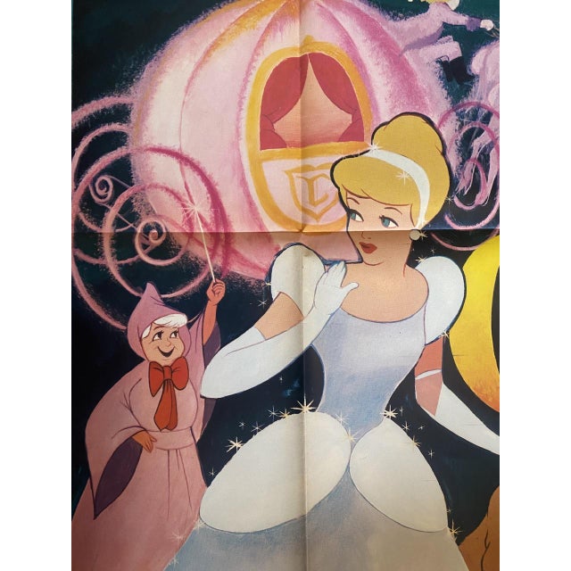 Original French poster of "Cinderella", inspired by Charles Perrault's fairy tale "Cendrillon" re-release in the 60’s....