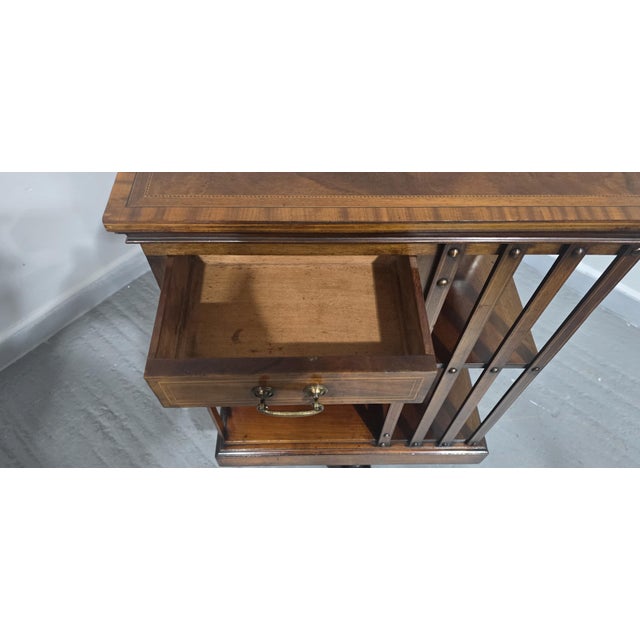 Mahogany Revolving Bookcase from Maples, 1880s For Sale - Image 9 of 14