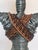 Wood Vintage Hand-Crafted 'Hercules' Wire Metal 32" Sculpture For Sale - Image 7 of 12