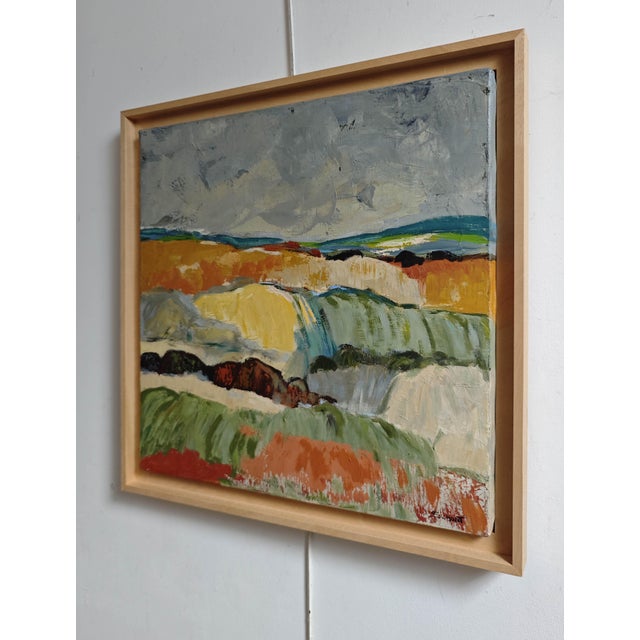 Paint Champs en Lumiere, Abstract Landscape, Contemporary, Framed by Sophie Dumont For Sale - Image 7 of 8