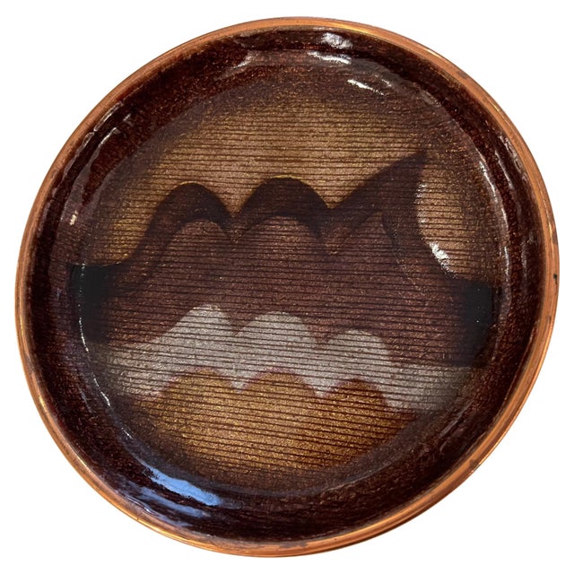 Studio Del Campo Wave Italian Mis Century Enamel Bowl For Sale - Image 13 of 13