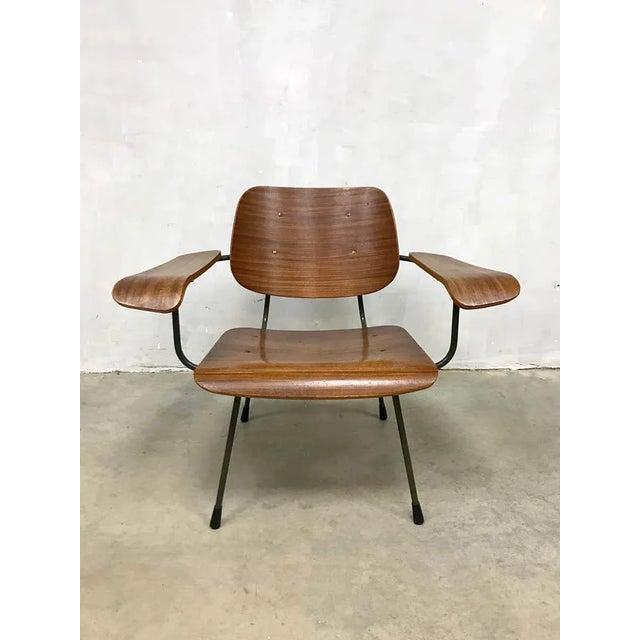 Pilastro Vintage Plywood Armchair by Tjerk Reijenga for Pilastro For Sale - Image 4 of 7