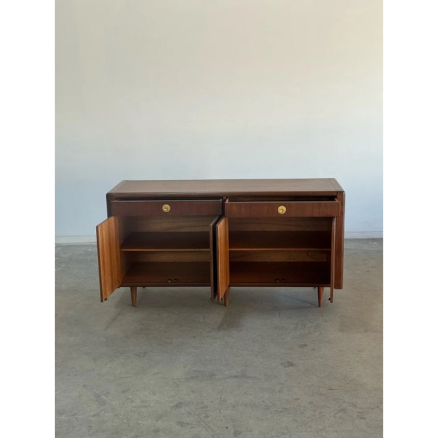 1960s Minimal Teak Credenza by Dscan, Attributed For Sale - Image 4 of 12