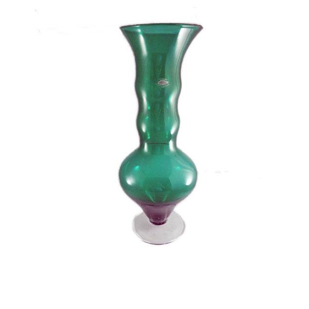 Blenko Art Glass Floor Vase Chairish