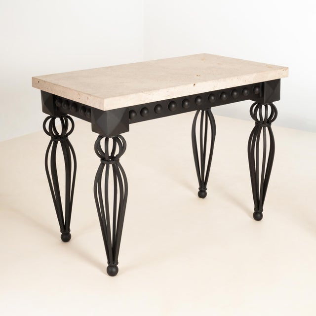 Vintage Coffee Tables in Brass and Iron, 1950s, Set of 2, in Flawless conditions. Designed 1950 to 1959 I have official...