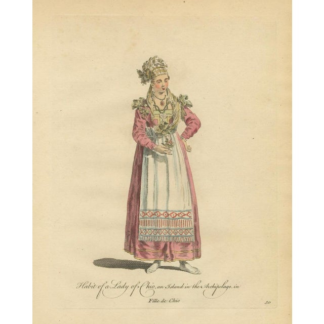 Jefferys, Lady of Chio Greek Island Dress, 1749, Print For Sale - Image 3 of 9
