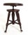 Victorian Antique Piano Stool W Brass & Glass Ball & Claw Feet For Sale - Image 3 of 9