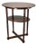 Vintage Czech Art Deco Oval Beech Side Table with Lower Shelf, 1920s For Sale
