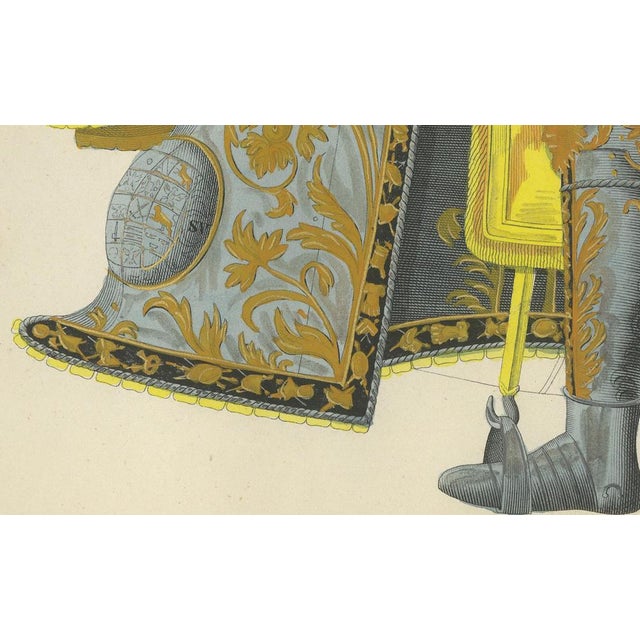 Knight in Full Tournament Armor, 1842, Paper For Sale - Image 4 of 8