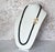 Vintage Onyx 14k Gold Necklace With Antique Ivory Panda Netsuke For Sale - Image 4 of 9